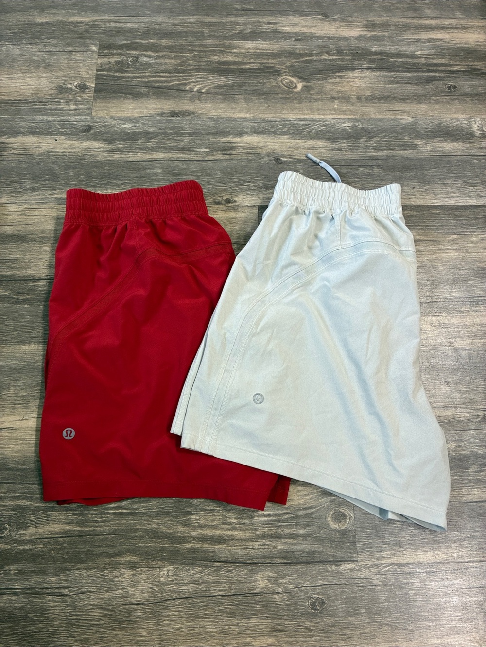 lululemon athletica Men’s Athletic Shorts - Red & gray